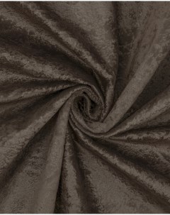 Ткань мебельная Велюр модель Харли цвет темно коричневый Крокус