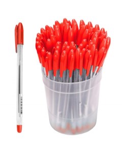 Ручка шариковая VeGa 324095 красная 0 7 мм 50 штук Стамм