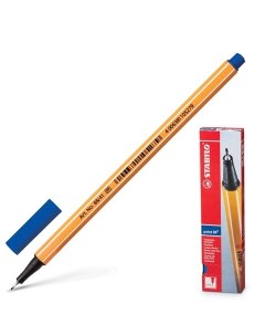 Ручка капиллярная Point СИНЯЯ корпус оранжевый линия письма 0 4 мм 88 41 Stabilo