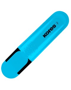 Текстовыделитель синий толщина линии 1 0 5 0 мм Kores