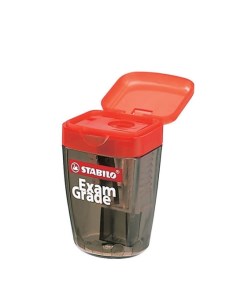 Точилка для карандашей с контейнером Exam Grade красная Stabilo