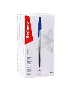 Ручка шариковая Tribase синяя 1 мм 1 шт Berlingo
