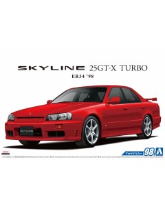 Сборная модель 1 24 Nissan ER34 Skyline 25GT X Turbo 98 057506 Aoshima