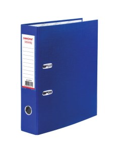 Папка регистратор с арочным механизмом покрытие из ПВХ 75 мм синяя 225749 Офисмаг