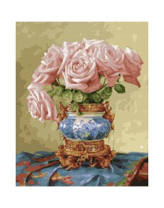 Картина по номерам Восточные розы Сильвертойз