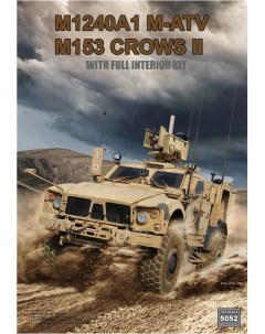 Сборная модель 1 35 Бронеавтомобиль M1240A1 M ATV M153 CROWS II RM 5052 Rye field model