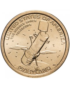 Монета США 1 доллар 2020 года Космический телескоп Хаббл Cashflow store