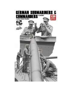 Сборная модель 1 35 Немецкие подводники и командир 5 шт BR 003 Border model