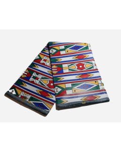 Хлопковая ткань Digital Wax Print Tribal print Ndebele 1 7 х 5 5 м Etnotextil