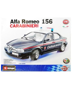 Сборная модель автомобиля Alfa Romeo 156 Carabinieri масштаб 1 24 18 25064 Bburago