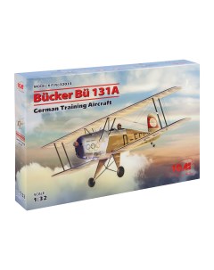 Сборная модель 1 32 Германский учебный самолет Bucker Bu 131A 32033 Icm