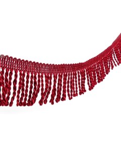 Тесьма декоративная Бахрома кручёная 6 5 см 20 0 5 м цвет бордовый Nobrand
