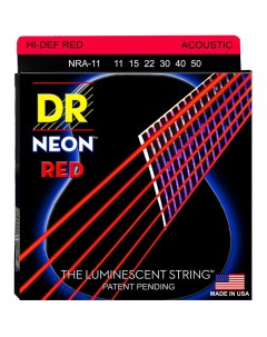 Струны для акустической гитары NRA 11 HI DEF NEON Dr string