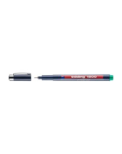 Ручка капиллярная 1800 для черчения круглый наконечник 0 3 мм Зеленый Edding