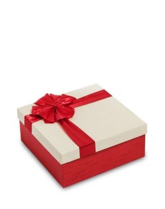 Коробка подарочная Квадрат цв красн беж WG 52 2 A 113 301319 Арт-ист