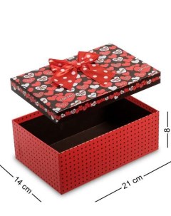 Коробка подарочная Прямоугольник цв красн черн WG 14 2 A 113 301205 Арт-ист
