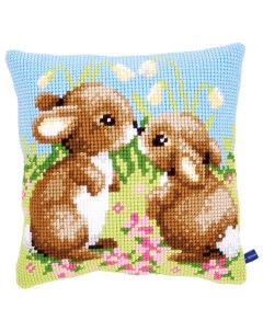 Набор для вышивания крестом Маленькие кролики PN 0021437 40x40 см Vervaco