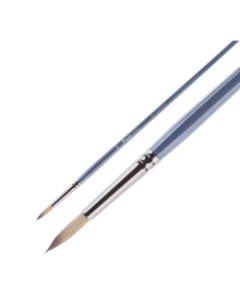 Кисть синтетика 12 круглая HI TECH 991 длинная ручка Pinax