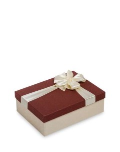 Коробка подарочная Прямоугольник цв беж бордов WG 50 1 B 113 301739 Арт-ист
