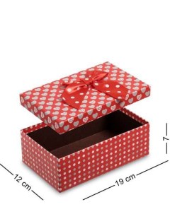 Коробка подарочная Прямоугольник цв красн бел WG 14 1 B 113 301888 Арт-ист
