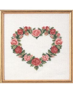 Набор для вышивания Сердце из красных роз арт 73 65177 Oehlenschlager