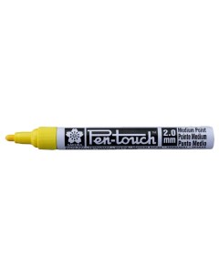 Маркер декоративный Pen Touch 2 0 мм желтый Sakura