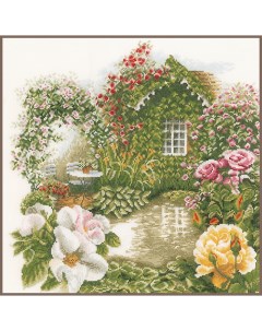 Набор для вышивания на хлопке Rose Garden арт PN 0008019 Lanarte
