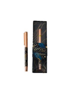 Шариковая ручка металл С Днем Учителя фурнитура розовое золото 1 мм паста синяя Artfox