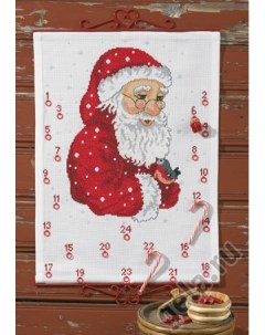 Набор для вышивания календаря Санта арт 34 1237 Permin