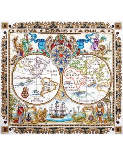 Набор для вышивания Карта мира арт 11 005 03 Марья искусница