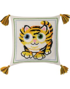 Набор для вышивания подушки Тигр арт 83 3879 Permin