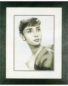 Набор для вышивания на аиде Audrey Hepburn арт PN 0008255 Lanarte