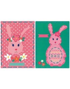 Набор для вышивания Кролики на перфорированной бумаге арт PN 0157041 Vervaco