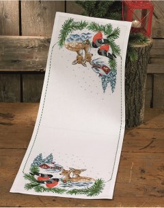 Набор для вышивания дорожки Косуля в снегу арт 68 6291 Permin