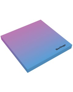 Самоклеящийся блок Ultra Sticky Radiance 75x75 мм 50 листов цвет розовый голубой Berlingo