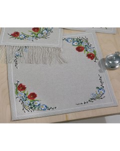 Набор для вышивания скатерти Весенние цветы арт 27 2856 Permin