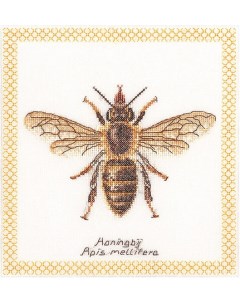 Набор для вышивания на льне Медоносная пчела канва лён 32 ct арт 3017 Thea gouverneur