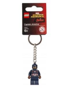 Брелок для ключей Super Heroes Капитан Америка Lego