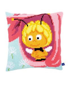 Набор для вышивания подушки Майя в розовом цветке арт PN 0155685 Vervaco