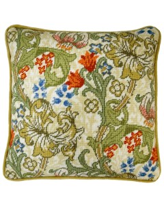 Набор для вышивания подушки Golden Lily William Morris Золотая лилия TAC9 Bothy threads