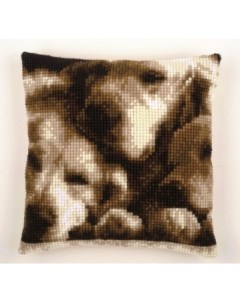 Набор для вышивания подушки Спящие собаки арт PN 0157750 Vervaco