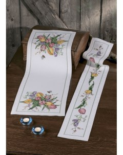 Набор для вышивания дорожки Весенние цветы арт 65 7868 Permin