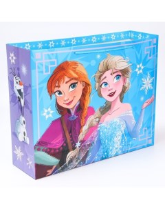 Подарочный пакет горизонтальный Анна и Эльза Холодное сердце 50х40х15 Disney