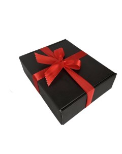 Подарочная коробка для упаковки подарка С_лентой_красная Hitmix