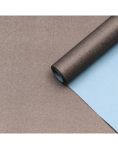 Бумага упаковочная крафт черный синий 0 68 х 10 м Nobrand
