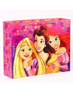 Подарочный пакет ламинированный горизонтальный Принцессы Принцессы 50х40х15 Disney