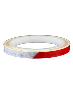 Клейкая лента светоотражающая красно белая 8 м 15х1 см MC RFLT 07 Moscowcycling