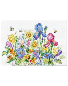 Набор для вышивания Садовые цветы 35 х 25 см М095 RTO Rto