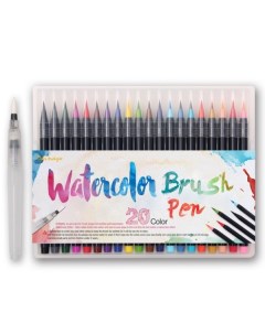 Набор акварельных маркеров WaterColor Brush Pen 20 ов пустой Soulart