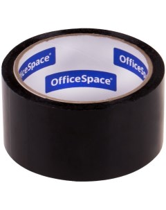Клейкая лента упаковочная OfficeSpace 48мм 40м 45мкм черная ШК КЛ_18878 Спейс